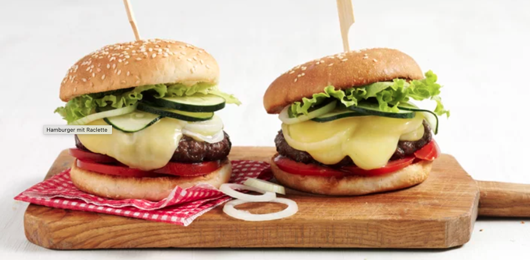 Classic Cheeseburger mit Raclette Suisse®
