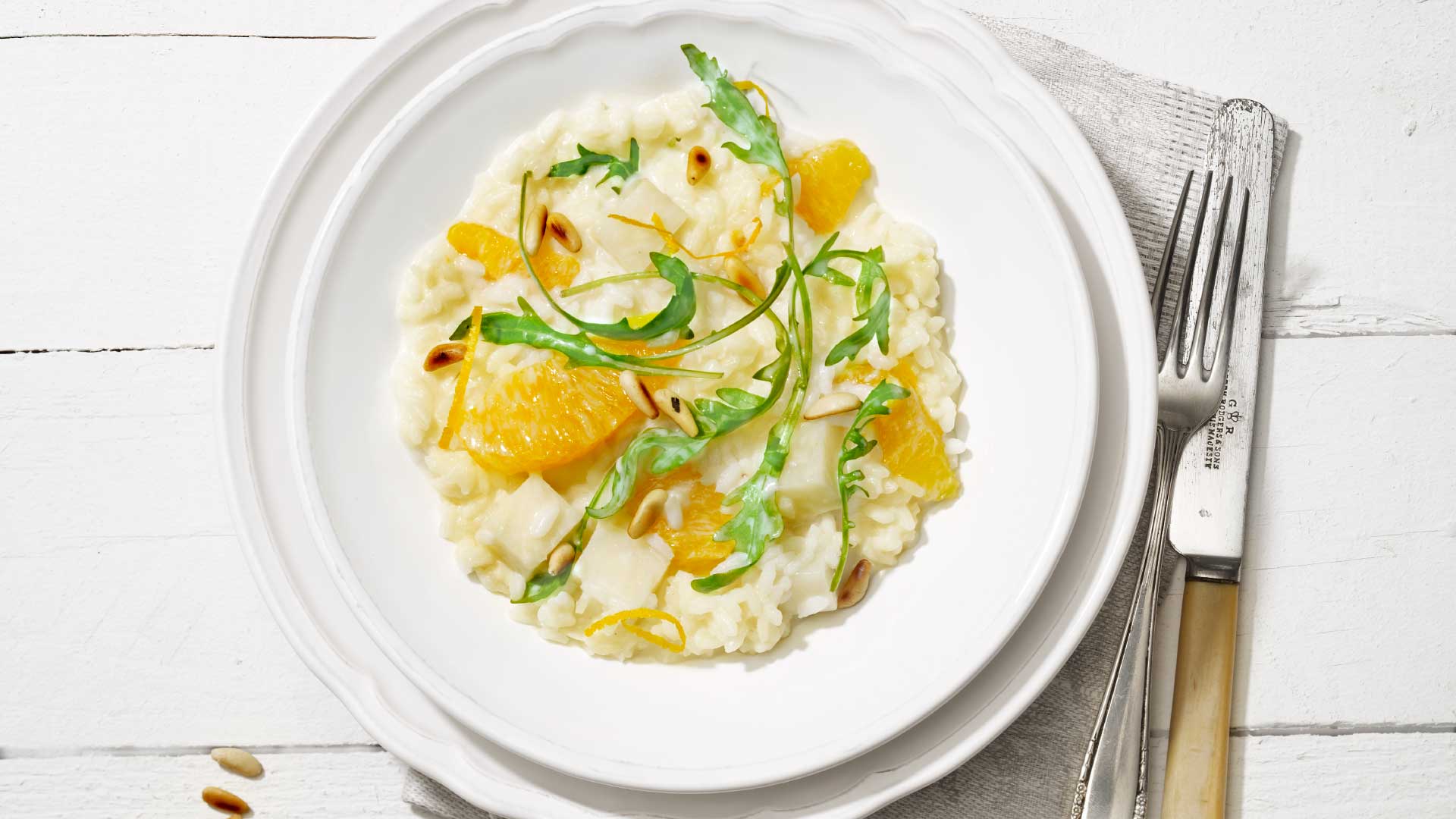 Risotto mit Orange und Schweizer Emmentaler AOP