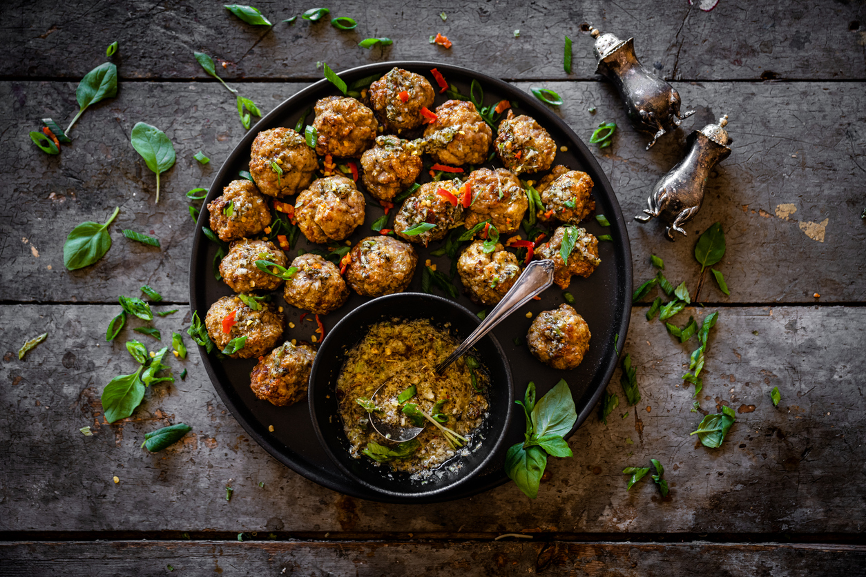 Hackbällchen mit Le Gruyère AOP