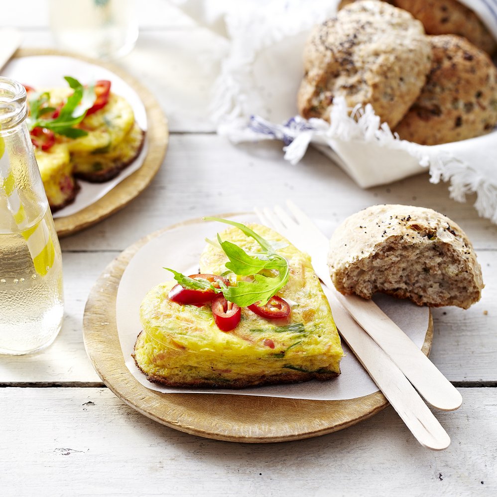 Omelettherzen mit Le Gruyère AOP