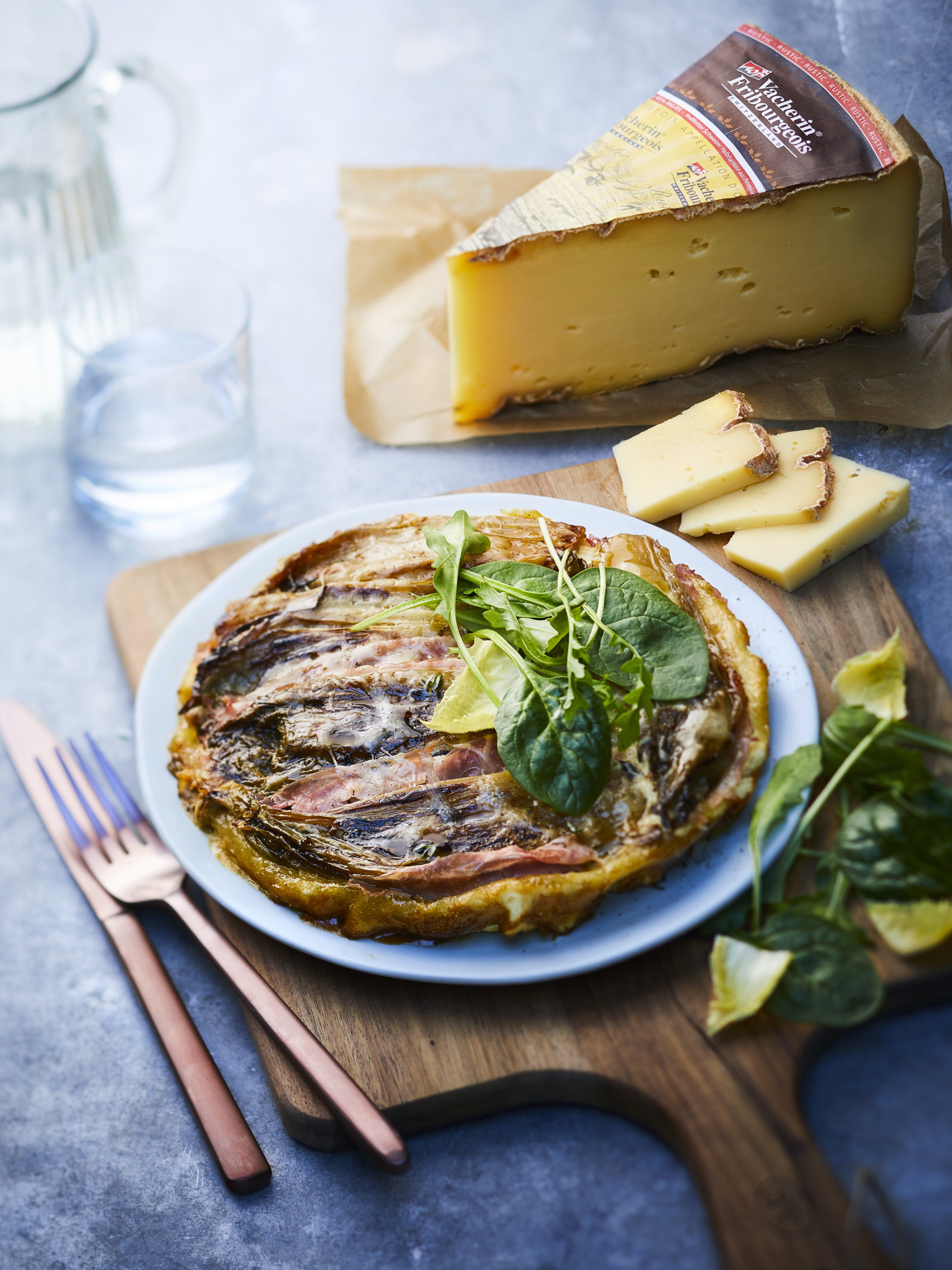 Chicorée-Tarte mit Vacherin Fribourgeois AOP