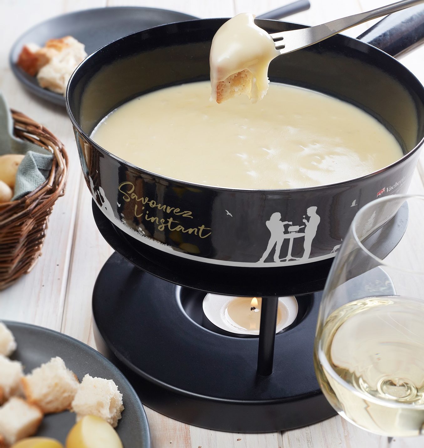 Käsefondue mit Vacherin Fribourgeois AOP