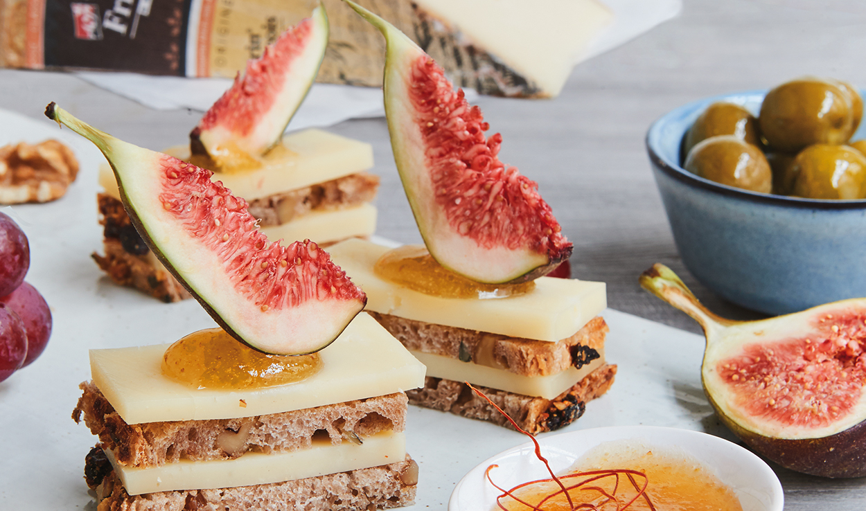 Feigen-Walnuss-Brot mit Vacherin Fribourgeois AOP | Schweizer Käse