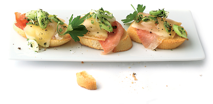 Crostini mit Schinken und Raclette Suisse®