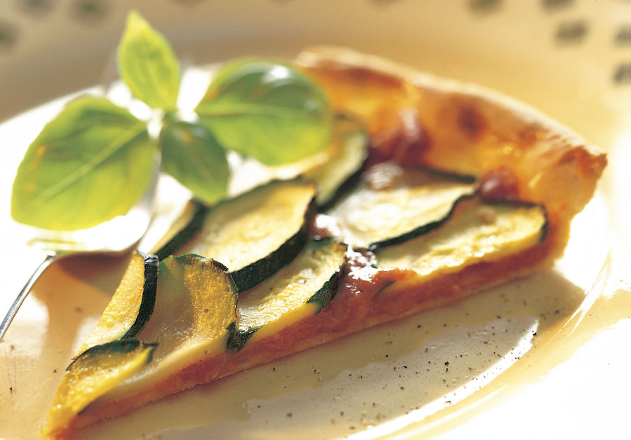 Vacherin-Tarte mit Zucchini