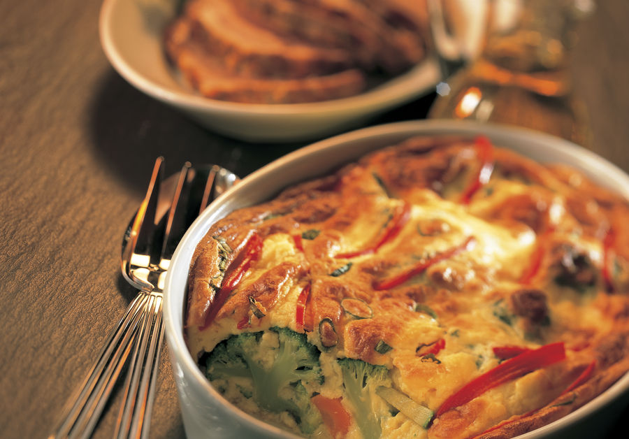 Gemüse-Soufflé mit Gruyère AOP und Emmentaler AOP