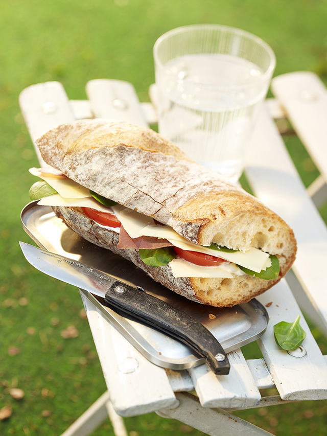 Gruyère AOP-Baguette mit Knoblauch