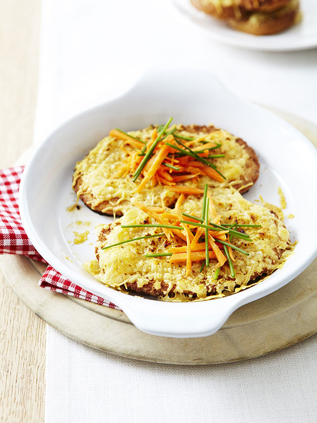 Gratiniertes Landbrot mit Karotten und Le Gruyère AOP