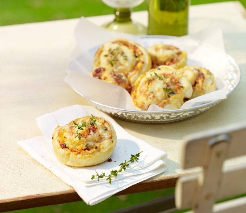 Gemüse-Schnecken mit Schweizer Emmentaler AOP