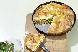 Spinatkuchen mit Schweizer Emmentaler AOP