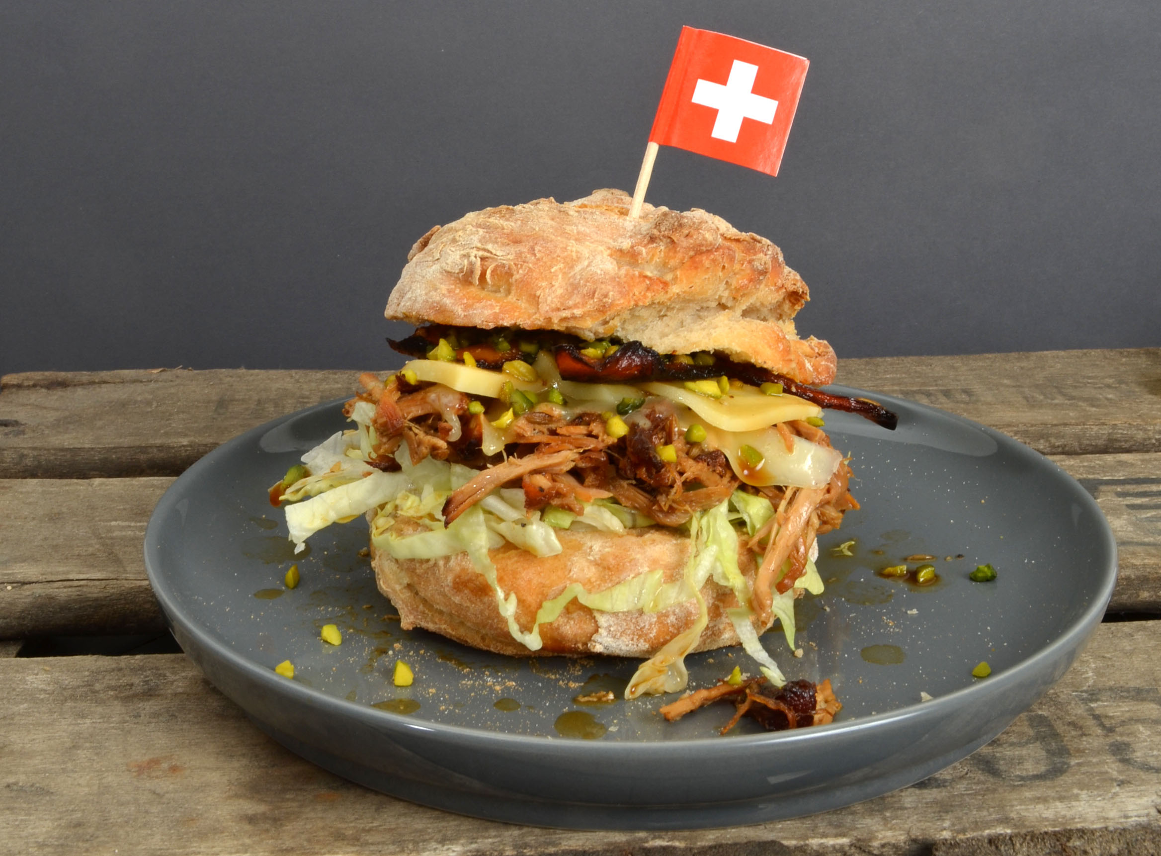 Pulled-Pork-Burger mit SWIZZROCKER®