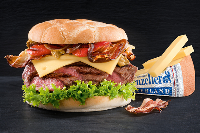 Burger „Sennen Traum“ mit Appenzeller® Käse