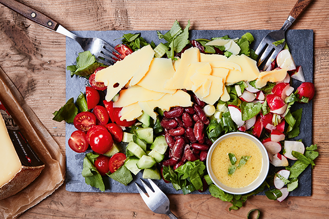 Chopped Salad mit SWIZZROCKER® und Kidneybohnen